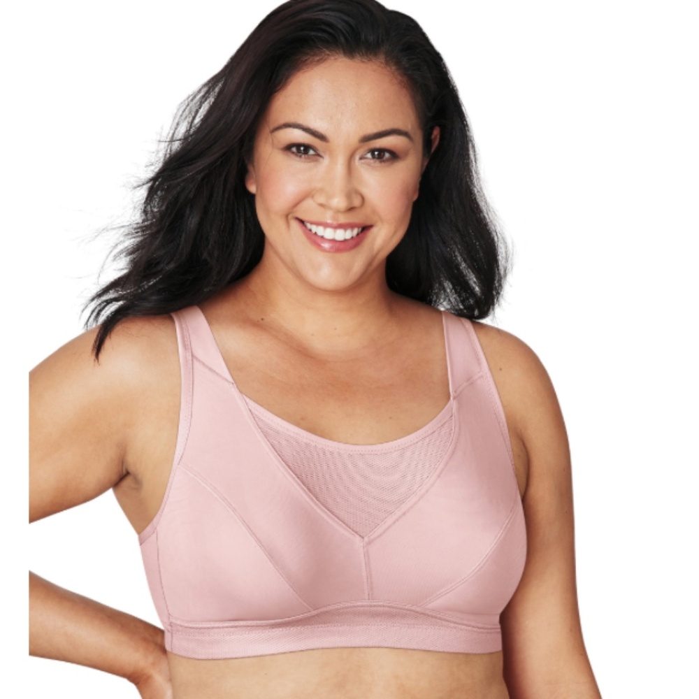Playtex Women's Secrets Bounce Control Wireless Bra US4221 - Pink Pirou NWT